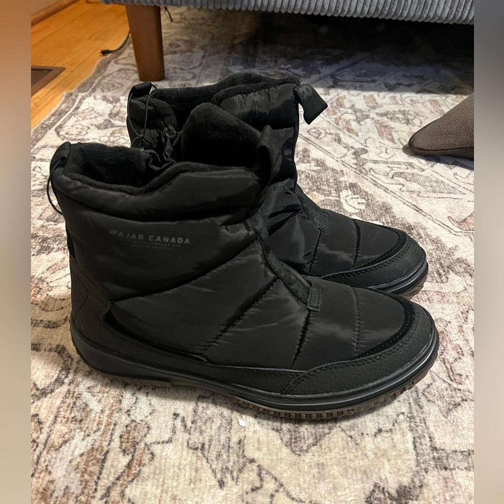 Pajar Mens Black waterproof snow boots